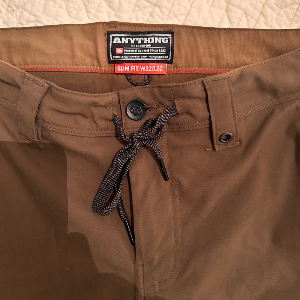 686 Anything Slim Fit Brown cargo Pants